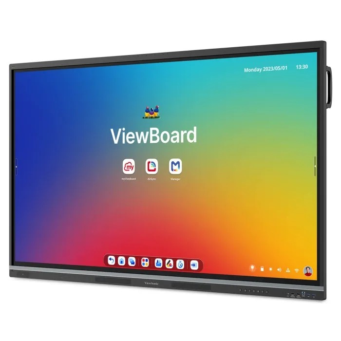 86” Smart interactive display ViewSonic IFP8651 / 4K / 16G RAM / 128GB Storage / Black foto 3