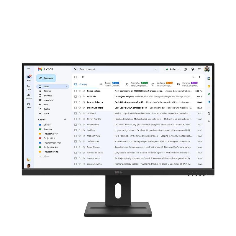 27.0” Monitor Lenovo ThinkVision E27Q-40/ QHD/ 100/  Black