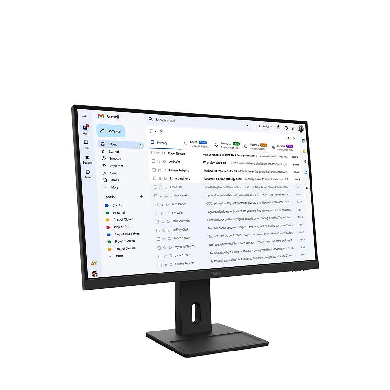 27.0” Monitor Lenovo ThinkVision E27-40/ 4ms/ 100/  Black foto 2