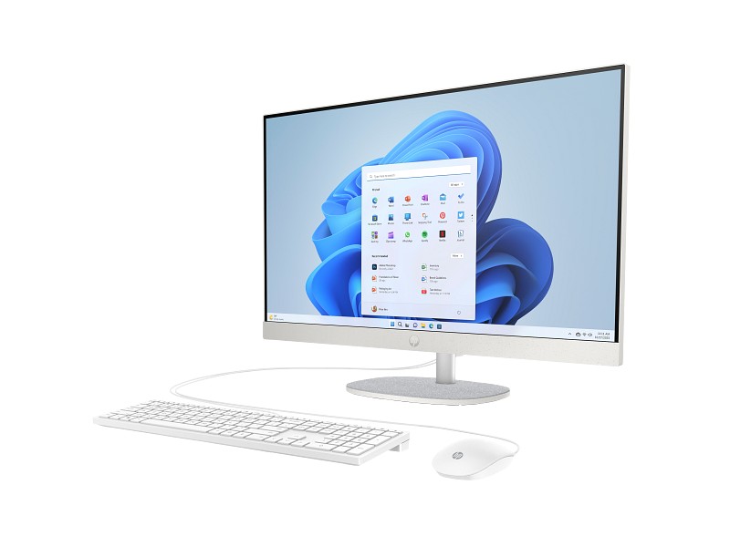 All-in-One PC 27.0” HP 27-cr0085ci / AMD Ryzen 5 7520U / 16GB / 512GB SSD / Shell White