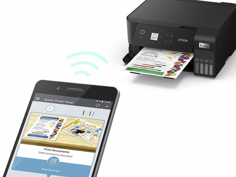 MFD cu CISS Epson EcoTank L3560 / A4 / Wi-Fi / Black foto 5