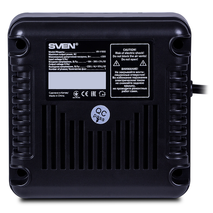 SVEN VR-V1000, 500W, Automatic Voltage Regulato...