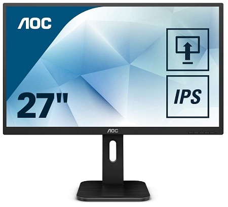 27.0" AOC IPS LED 27P1 Black (5ms, 80M:1, 250cd...