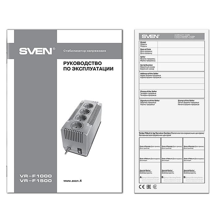 SVEN VR-F1000, 320W, Automatic Voltage Regulato...