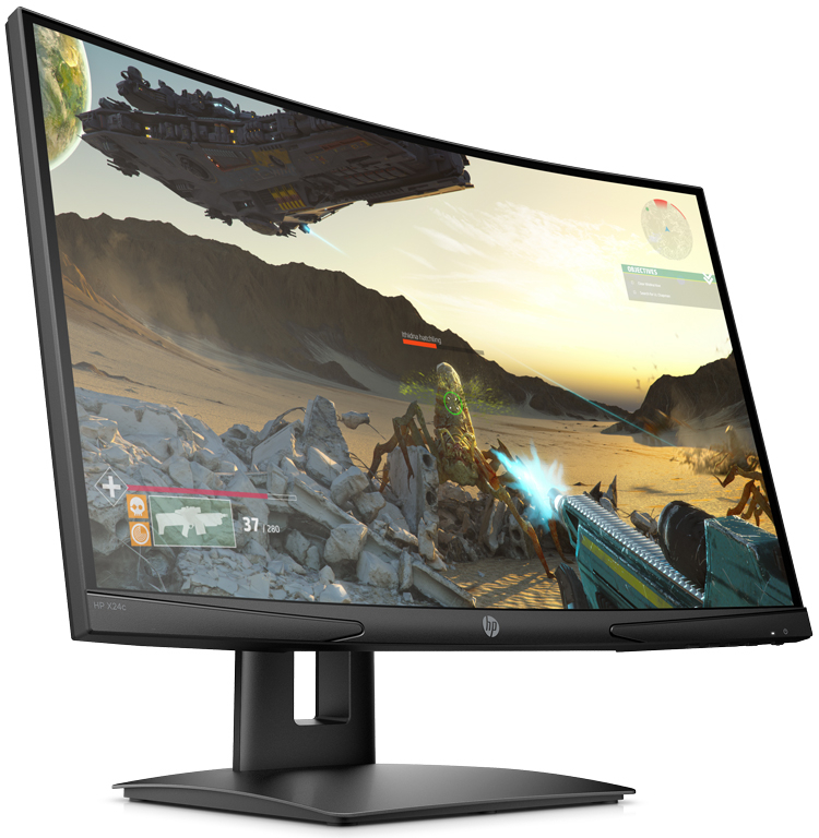 23.6" HP VA LED X24c Curved Gaming Black (4ms, ...