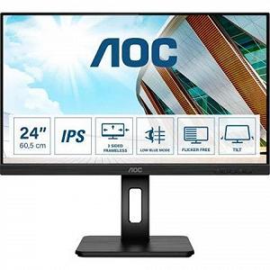 23.8" AOC IPS LED Q24P2Q Black 3-sides Borderle...