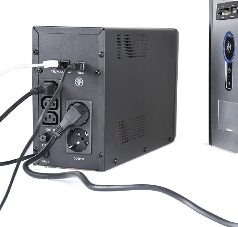 Gembird EnerGenie UPS with USB and LCD display,...