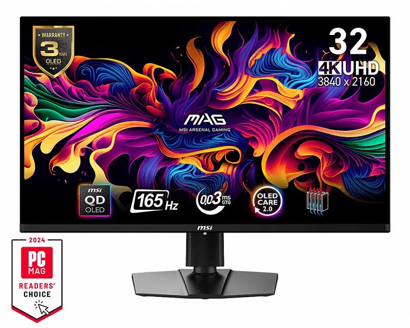 31.5” MSI OLED MAG 321UP QD-OLED Quantum Dot Bl...