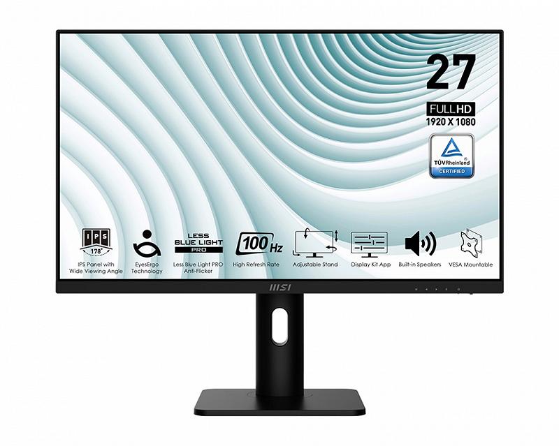 27.0” Monitor MSI PRO MP273AP/ 1ms/ 100Hz/ Black